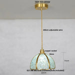 Crystal Glass LED Pendant Light Fixture for Kitchen Dining Room Bar Luxury Art Decor