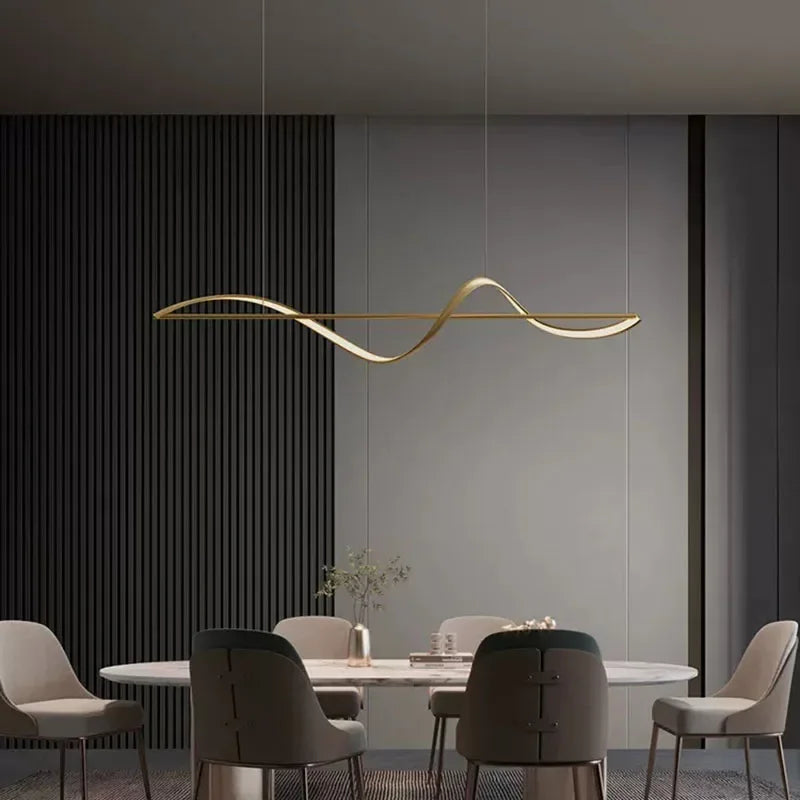 Modern LED Pendant Light - Stylish Ceiling Chandelier for Living, Dining, and Bedroom