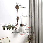 Ceramic LED Wall Lamp Modern Wood Decor Stair Light Fixtures