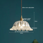 Clear Glass LED Pendant Light | Nordic Hanging Chandelier for Kitchen, Living Room