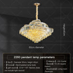 Crystal Chandelier LED Lighting for Luxury Living Room, Bedroom, Dining Room
