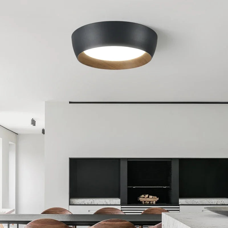 Nordic LED Ceiling Lamp for Living Room Bedroom, Surface Mounted Luminaire