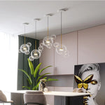 Glass Bubble Chandelier Customized Pendant Light for Living Room Atmosphere