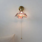 Butterfly Glass Wall Light: Up Down Rotate LED Fixture for Bedroom Living Room