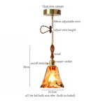 Afralia™ Cracked Glass LED Pendant Lights for Home Decor, Restaurant, Living Room, Kitchen