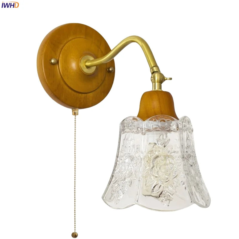 Glass LED Wall Lamp for Living Room Bedroom Loft Bathroom Mirror Light