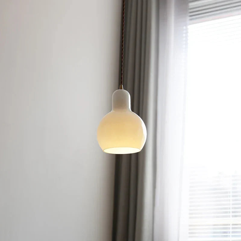 Glass LED Pendant Lamp | Adjustable Nordic Hanging Light