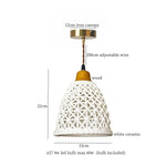 Afralia™ Ceramic LED Pendant Light for Kitchen Dining Living Room