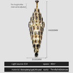 European Duplex Crystal Chandelier for Elegant Luxury Living