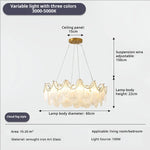 Crystal Shell Chandelier for Modern Luxury Living Room and Dining Room