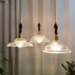Modern Wood Handle LED Pendant Light for Dining Room, Balcony, Kitchen