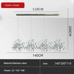 Scandinavia Leaf Chandelier Pendant Lamp Kitchen Living Room Decor Lighting