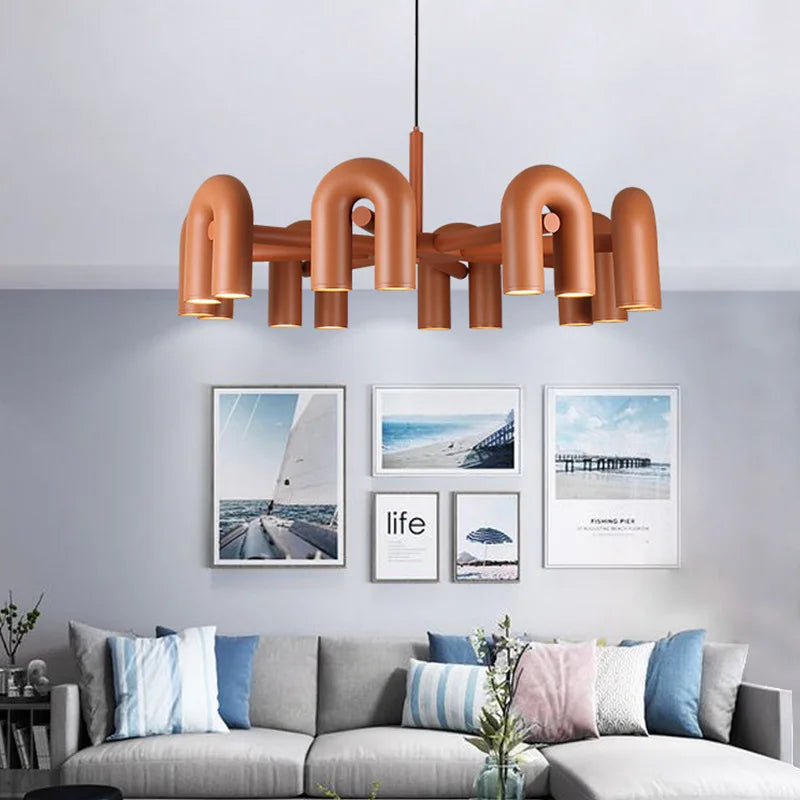 Nordic Chandelier: Adjustable Pendant Lights, Ceiling Hanging Lamp
