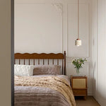 Afralia™ Yellow Travertine Wabi Sabi LED Pendant Lights for Home Decor