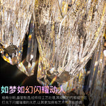 Crystal Ring Chandelier: 2024 Luxury Bedroom Dining Room Lighting