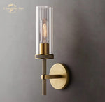 LED Glass Wall Sconce: Modern Knurled Indoor Light for Bedroom, Bathroom, Living Room