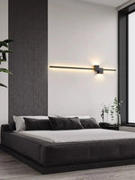 Modern Minimalist Strip Lighting: Aluminum Bedroom Living Room Wall Lamp