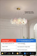 Afralia Petals Crystal Chandelier Light: French Living Room & Dining Room Luxury Lighting