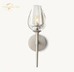 Tulip LED Glass Wall Sconce for Bedroom Bathroom Living Room - Modern Indoor Lighting