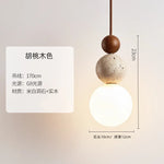 Travertine Stone Pendant Chandelier for Bedroom and Dining Room