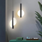Nordic Luxury Black Bedroom Pendant Lamp Bedside Decoration Light