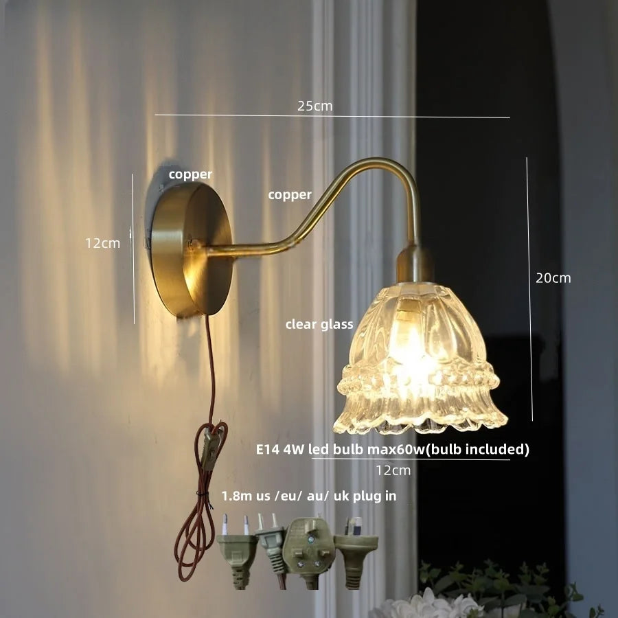 Pink Jellyfish LED Wall Lamp: Modern Nordic Design with Pull Chain Switch