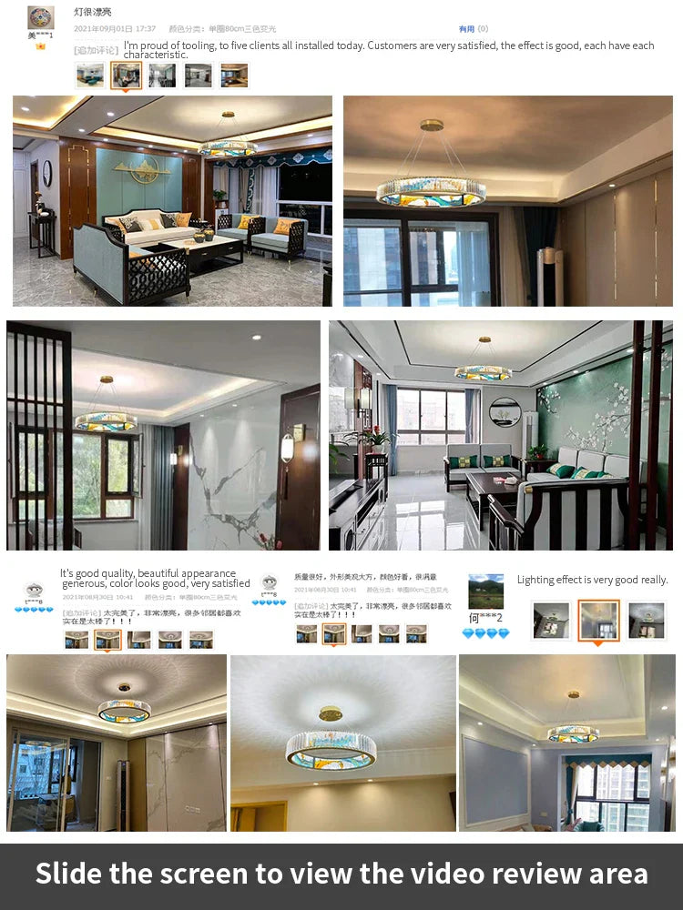 Crystal Chandelier Ring Light Modern Elegant Dining Living Room Lighting