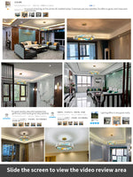 Crystal Chandelier Ring Light Modern Elegant Dining Living Room Lighting