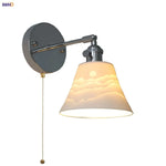 Iron Ceramic LED Wall Light Modern Living Room Sconce Wandlamp