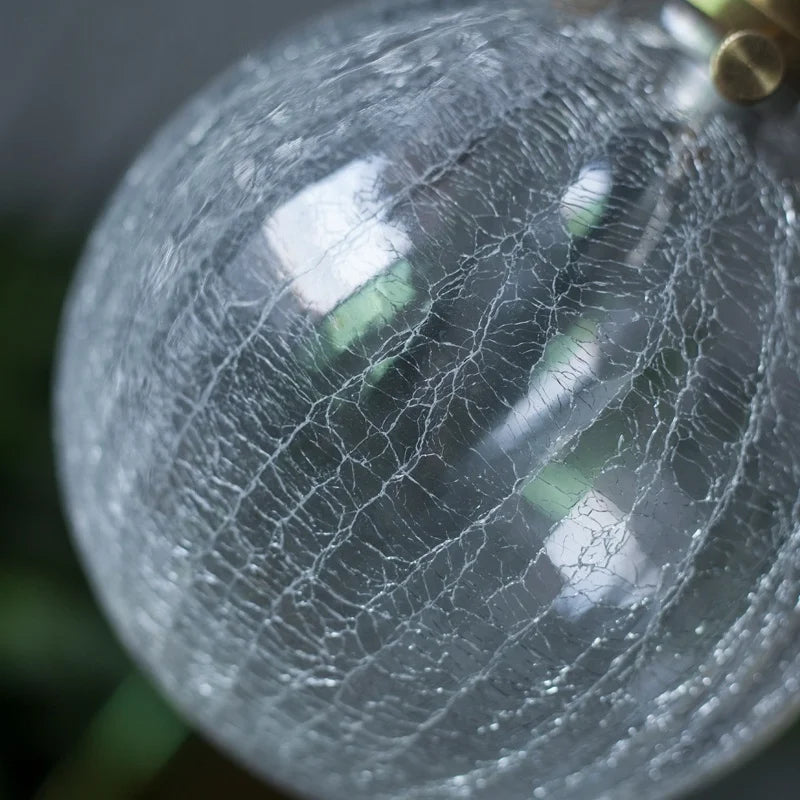 Cracked Glass LED Pendant Light for Cafe Bar Kitchen Living Room