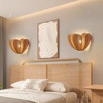 Afralia™ Wabi Sabi Rattan Wall Scones Minimalist Art Deco LED Lighting