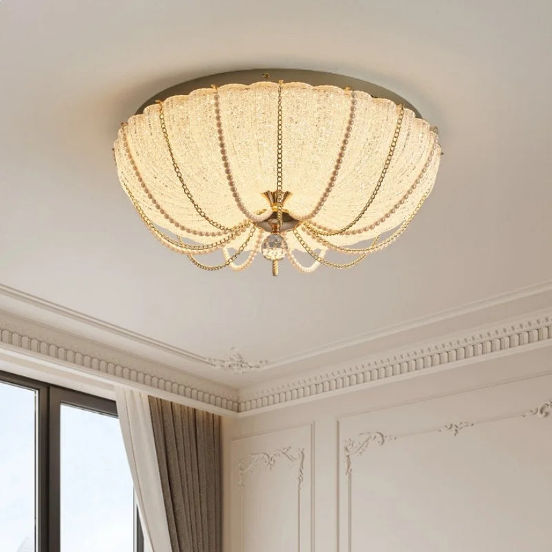 Crystal Dimmable LED Ceiling Light for Modern Bedroom Decor