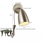 Afralia™ Swing Long Arm Iron Art LED Wall Light - Nordic Minimalism Bedroom Living Room Lampara Pared