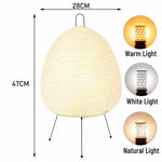 Rice Paper Floor Lamp for Living Room Bedroom (E27 Bulb)