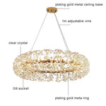 Crystal LED Ceiling Pendant Chandelier for Home Decoration and Lighting