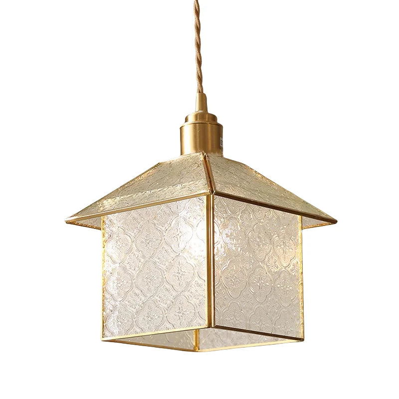 Tiffany Style Glass LED Pendant Light Fixture for Kitchen Coffee Reading - Adjustable Wire