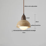 Travertine LED Pendant Lamp for Bar Bedroom Living Room Décor