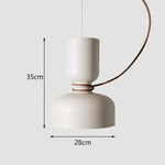 Nordic Designer Iron Pendant Lamp for Dining Room by Afralia™