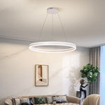 Circle Pendant Chandelier Dimmable LED Lights for Modern Living Room
