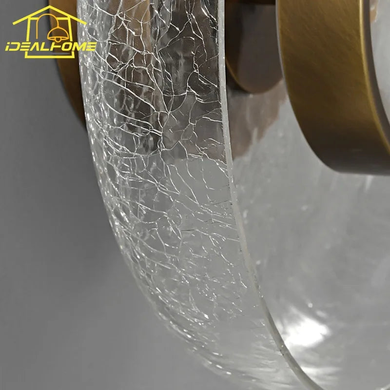 Cracked Glass LED Wall Lamp Modern Minimalist Design for Home Decor