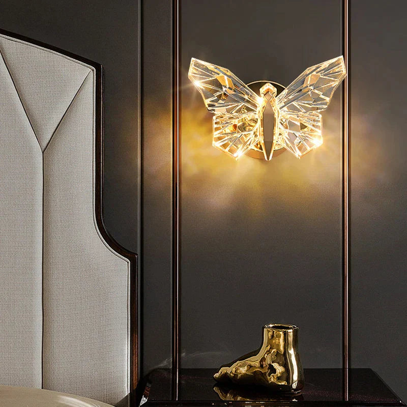 Butterfly Wall Lamp - Modern Luxury Design for Bedroom Decor
