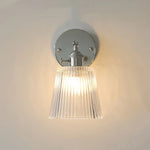 Clear Glass Iron Wall Lamp - Dual Light Up Down Rotate for Home Décor