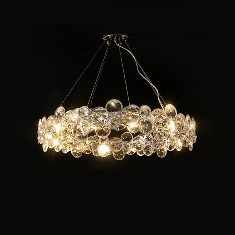 Crystal Magic Ring Pendant Light for Dinning Room