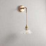 Clear Glass LED Wall Light | Modern Adjustable Nordic Copper Lamp Fixtures