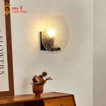 Medieval Walnut/black LED Wall Lamp for Bedroom and Living Room