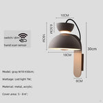 Nordic Hand Scan Sensor LED Wall Scones, Modern Metal Luminarias for Indoor Lighting