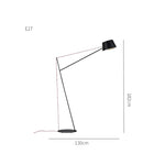 Modern Black Floor Lamp for Living Room & Bedroom Lighting