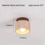 Travertine Stone Ceiling Downlight with E27 Bulb