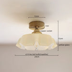 Yellow Glass LED Pendant Light: Modern Nordic Hanging Lamp for Dining Room & Kitchen