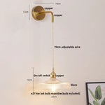 LED Wall Lights Bar Bedroom Study Clear Glass Bedside Lamp Modern Stair Light Fixtures